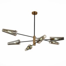 Ceiling lamp ST LUCE. SL1209.302.06. Morave. 6x40 watts, E14, 132x132x75.1 cm, bronze color, black