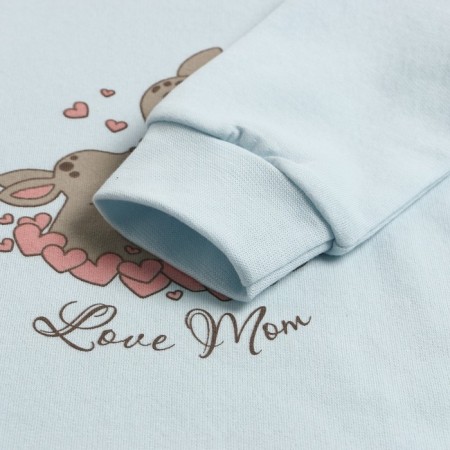 Baby turtleneck, blue color, height 92 cm-4