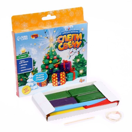 New Year's candle with your own hands "New Year! New Year's gift ", a set for creativity-1