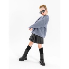 Sweater for the girl Knit Soft, height 146 cm, color gray color