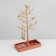 Tree stand with a place for storage, 19 × 8 × 33 cm, color pink-gold