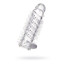 Toyfa A-Toys Fril penis with vibropuli, TPR, transparent, 13.4 cm