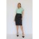 Blouse with a solid collar and lapels, size 50