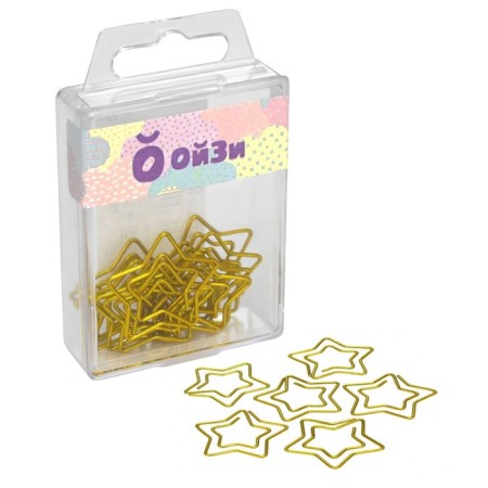 Minker Office Color Globus "Star", 30 mm, 12 pieces, gold, Eurobox