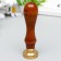 Printing for wax with a wooden handle "Heraldic Lilia" 9x2.5x2.5 cm