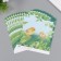 Scrapbooking paper "Chickens on the grass" density 180 grams set 10 pcs 15.5x17 cm
