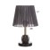 Table lamp "Claudia" 1x40W E27 1x5W LED Black/Transparent 21x21x34cm