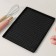 Rug perforated rectangular shade, silicone, 40 × 31 × 1 cm, black color