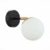 Wall lamp EVOLUCE. Sle220401-01. Forli. 1x60 W, E27, 13x13 cm, black color, brass