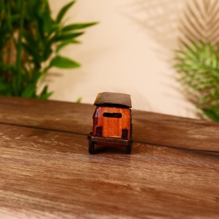 Souvenir "Bus" Tikovy tree 13x4.5x7 cm-3