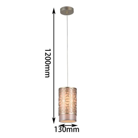Suspension Arabesco 130 mm, E14 40W-2