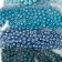 Round beads 6/0 "Blue azure" 6 colors x 10 g 20x8 cm