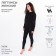 Female thermal underwear (leggings), black color, size 50
