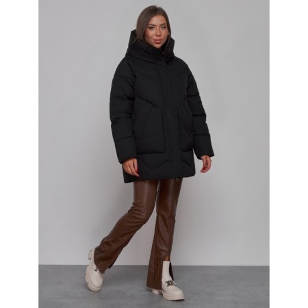 Winter jacket, size 52, black color-1