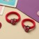Hair elastic band "Pupsenok" (set 2 pcs) squirrel, 4 cm, pink