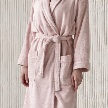 Tao robe, size XL, gray-pink color-1