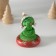 Polystone souvenir "Snake in a cap-earflass at a tubing" 5.2x6 ​​cm