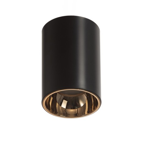 Roll Lamp GU10 10W black and gold 7.3x7.3x10.3 cm