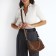 Cross-Bodi Bag on a zipper, brown color