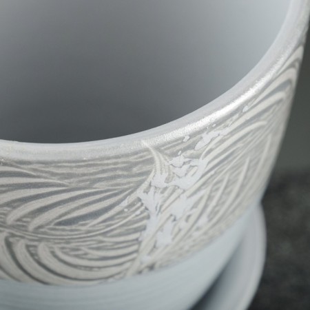 Flower pot "Paleolithic" Gray0.9 l-1