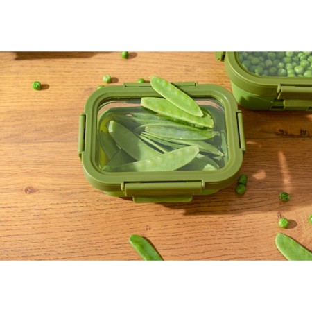 Container for baking, storage and carrying of products in the Smart Solutions cover, green color, 370 ml-17