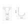 Hook furniture tundra TKO002, one -rod, black, 20 pcs