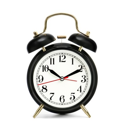 An alarm clock "Pennant", with backlight, D-9 cm, 17 x 11.5 cm, black-4