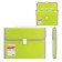 Plastic portfolio BRAUBERG Joy, A4 (330 x 245 x 35 mm), 13 departments, with edging, index labels, light green