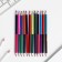 Color pencils 24 colors double -sided, sharpened trihedral wooden building "September 1"