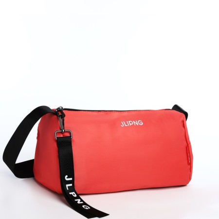 Youth bag with zipper, coral color-3