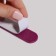 The basis for the file, plastic, oval, 18 × 2 cm
