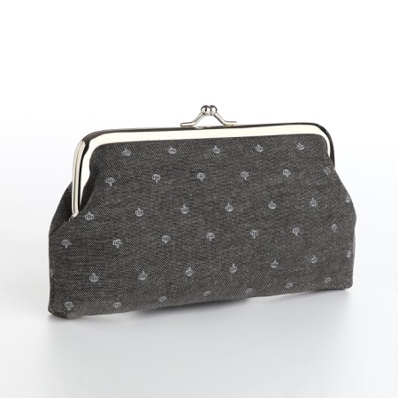 Cosmetic bag -Fermoar Crown, 18*1.5*10.5cm, farmar department, gray