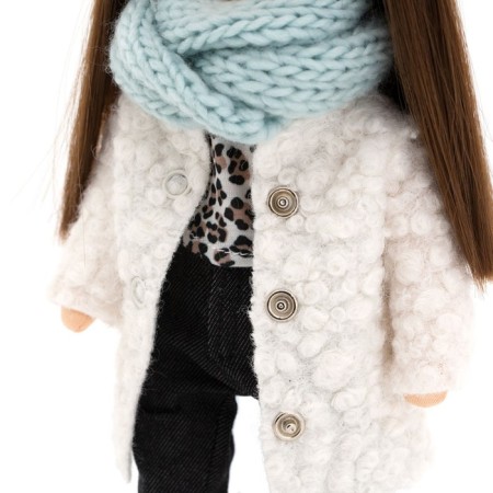Sophie soft doll "in a white fur coat", 32 cm-4