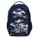 School backpack, 36 x 23 x 13 cm, ergonomic back, calligrata n "Hakki", blue