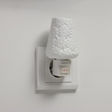 Lamp "Flowers" 1x7W E11 white 7x7x12cm-4