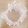 Garter for the bride "Elites", white-pink