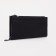Male purse with zipper, department for bills, for maps, for coins, black color