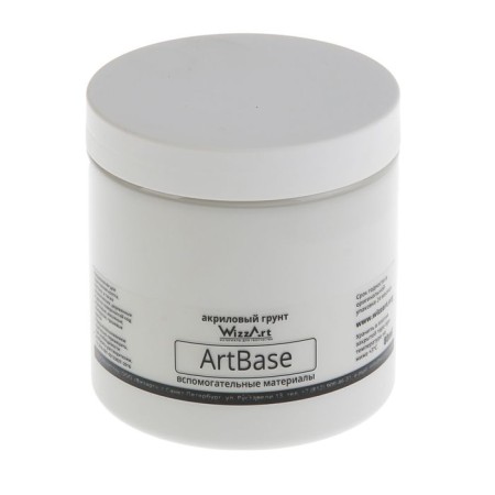 Artistic acrylic white soil 500 g, Wizzart Base, frost -resistant
