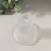 Glass of glass per 1 candle "ice" transparent d = 2 cm 8x8x10 cm