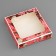 Box a gift team with a window, packaging, "beautiful moments", 16 x 16 x 3 cm