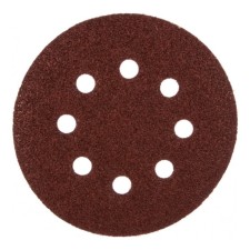 Circle of abrasive grinding bison 35350-125-060, perforated, P60, 125 mm, 5 pcs.