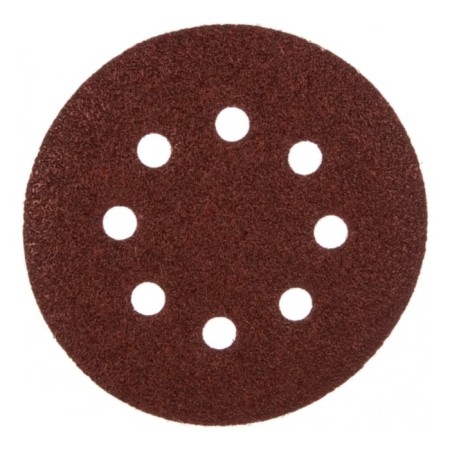 Circle of abrasive grinding bison 35350-125-060, perforated, P60, 125 mm, 5 pcs.