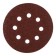 Circle of abrasive grinding bison 35350-125-060, perforated, P60, 125 mm, 5 pcs.