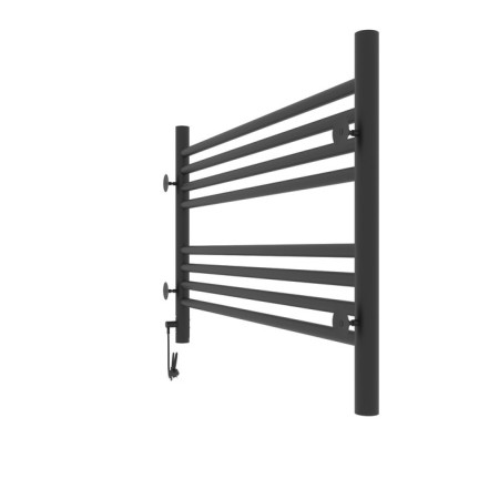 Towel electric heated Laris Olivia Chkch8, 800x500 mm, 8 crossbars, right, black-13
