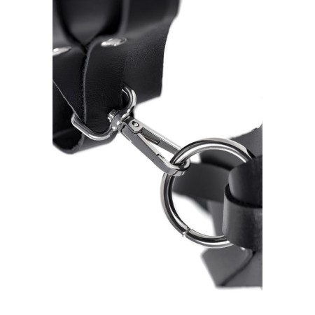 OCHOV Pecado BDSM, 2 cross straps, hitch-orinal carabiner, genuine leather-6