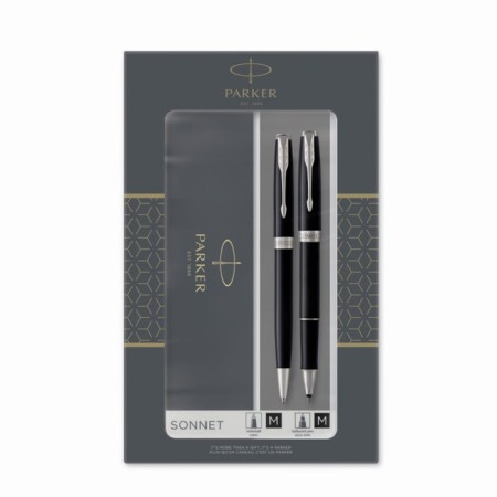 Set Parker Sonnet Black CT: handle ball 1.0 Chern+handle-roller 1.0 Chern, Gift/UP 2093259-3