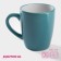 Mug ceramic share "Dyma", 360 ml, turquoise color