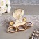 Top for 3 eggs "Angel with flowers", 15.0x7.0x10.5 cm