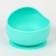 Set for feeding: bib, plate on a suction cup, spoon, crumb I, turquoise