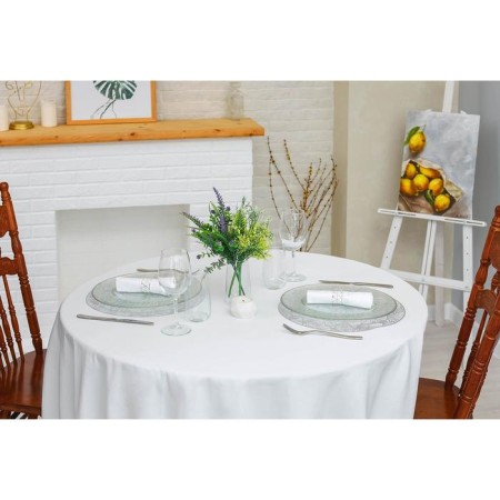 Set of serving napkins on the table "Fan", d = 38 cm, 4 pcs, silver color-8